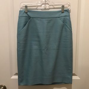 Sky Blue J. Crew Pencil Skirt
